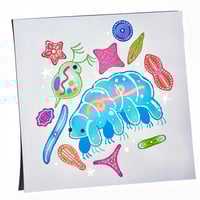 Microscopic Life Square Print