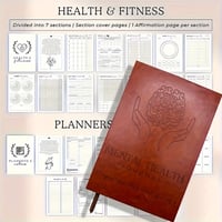 Image 2 of Self Care Journal To Practice Positive Thinking ADHD Planner With Mood Tracker Mental Health Journal