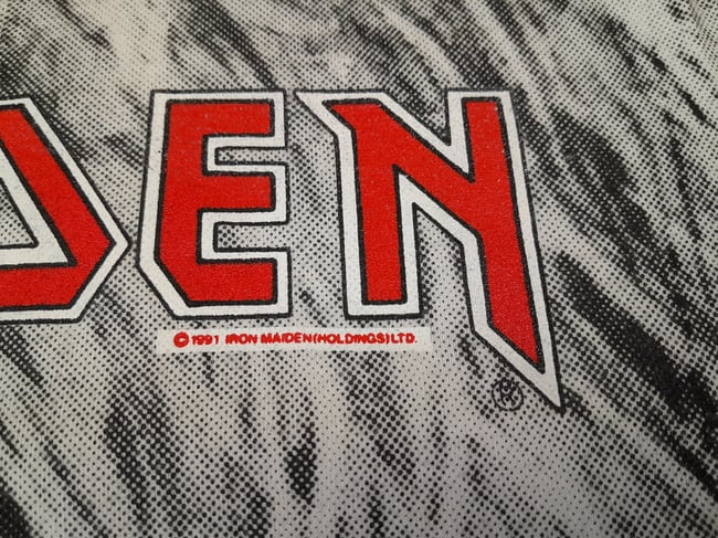 1991 Iron Maiden T-Shirt AOP