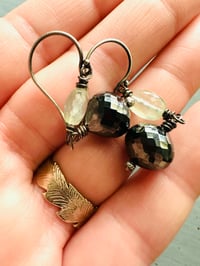 Image 14 of hematite disco ball earrings