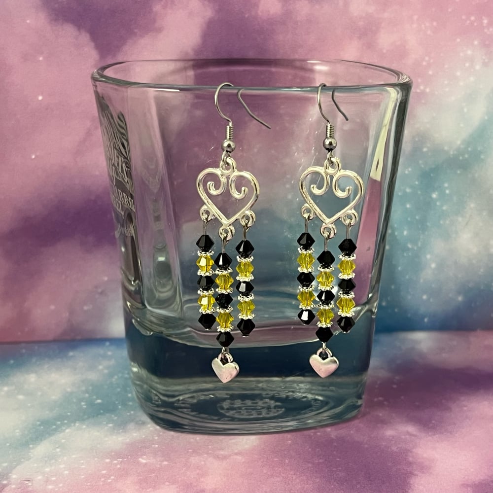 Image of Heart Sun Catcher Earrings