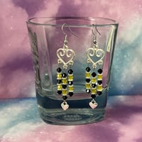 Image 4 of Heart Sun Catcher Earrings