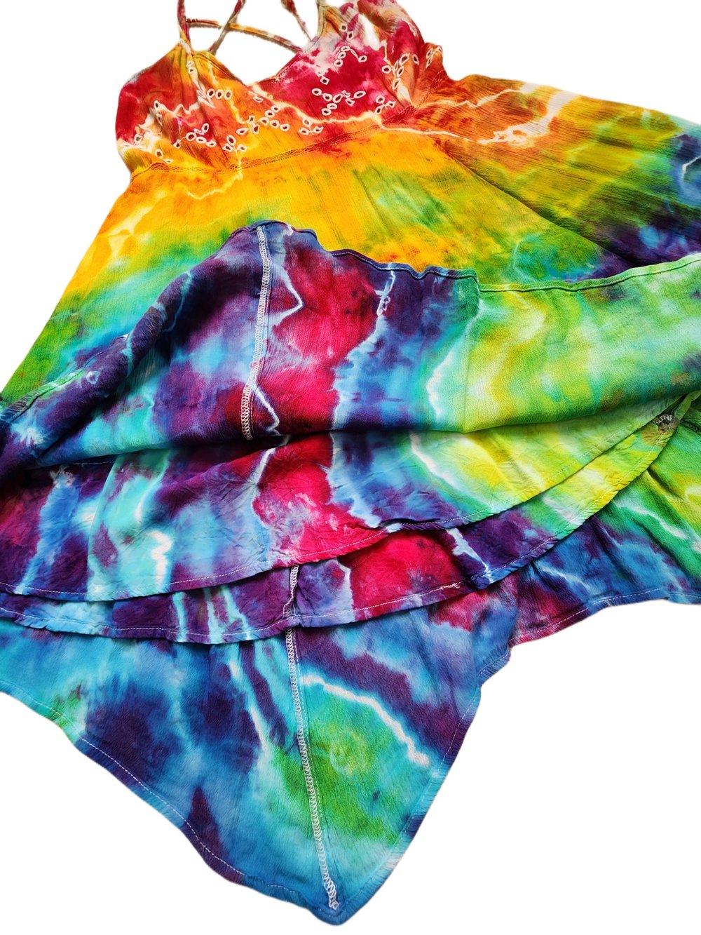 Image of Small twirly rainbow dress with pockets