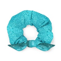 Image 2 of Turquoise Birdbath Hair Scrunchie
