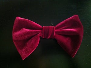 Image of Red Velvet Hair Bow