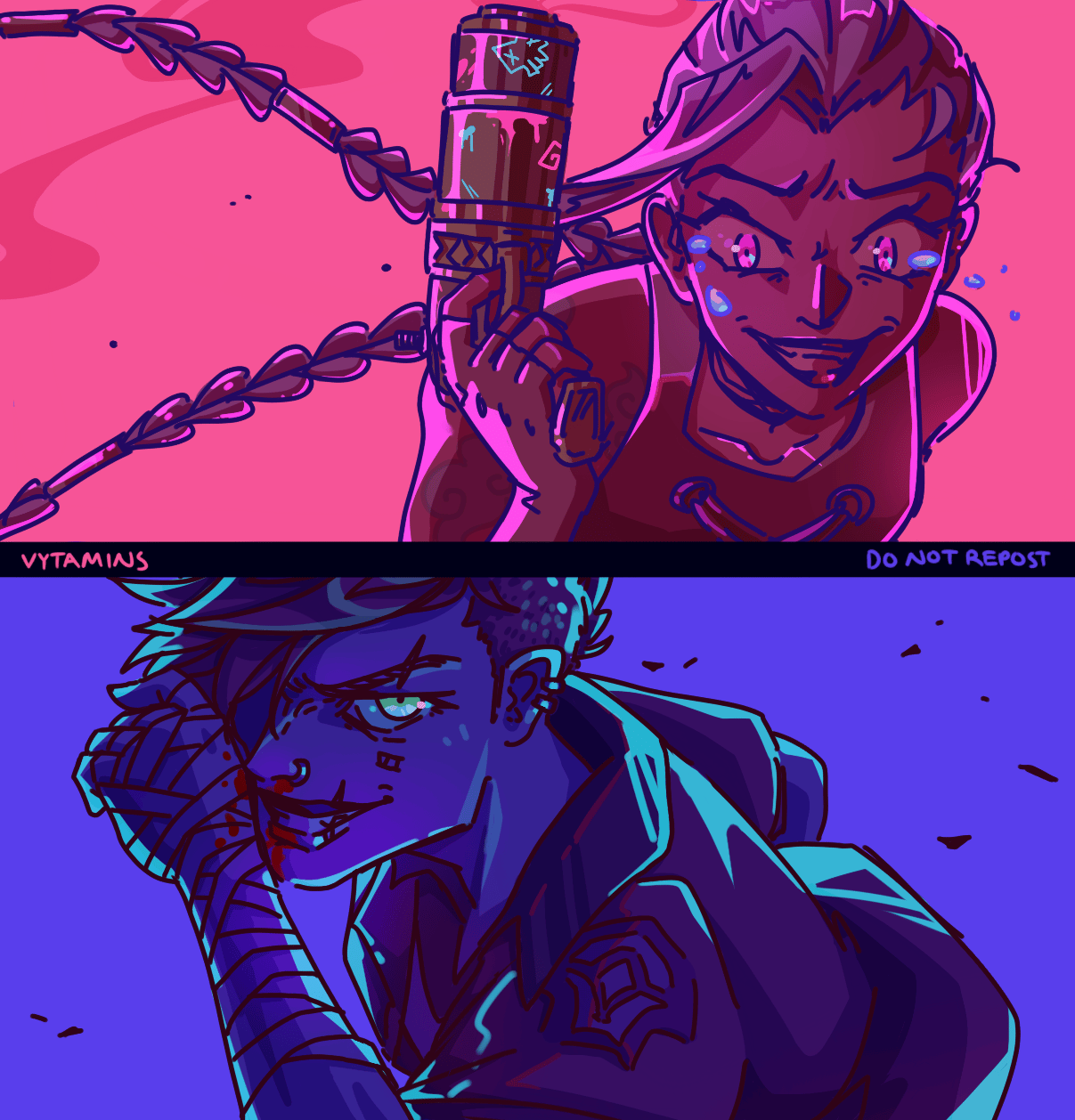 Arcane Vi & Jinx Print vytamins