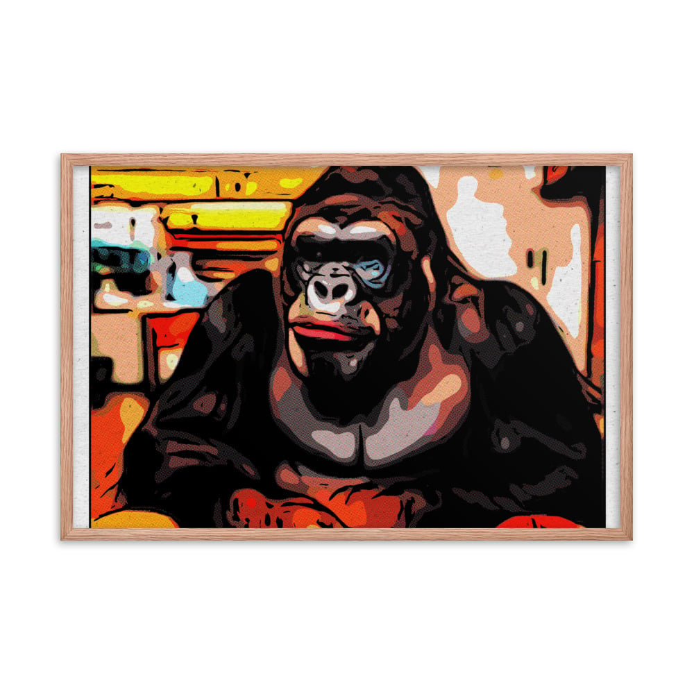 ZEN EXP - Hungry-Rilla Framed photo paper poster