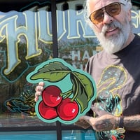 3 Cherries-  Wood cutout 