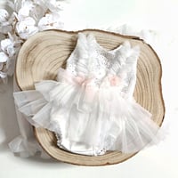 Image 1 of Newborn girls body-dress |Patrizia | white