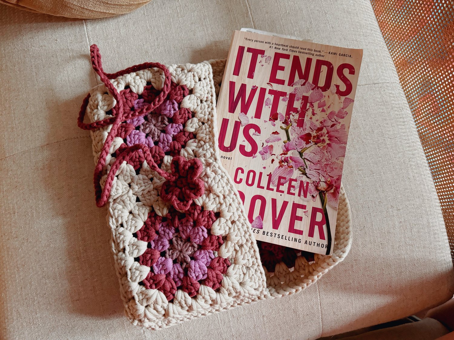 Image of Granny Square Book Sleeve 