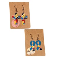 Image 1 of Autism Awareness earrings