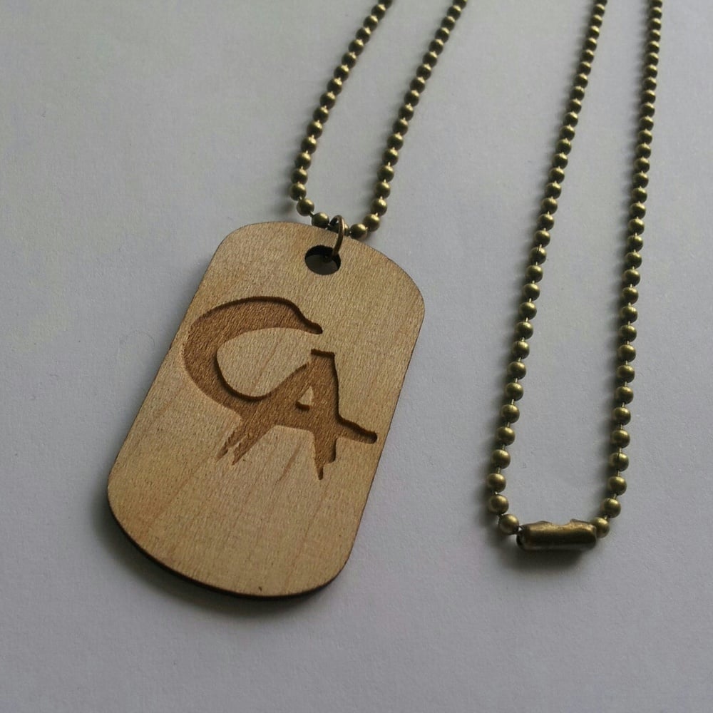 Image of Wood CA Dogtag 