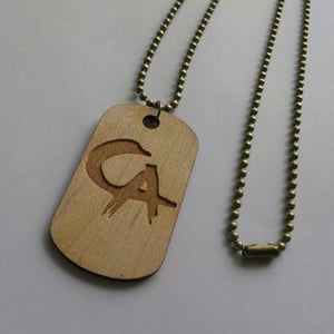Image of Wood CA Dogtag 