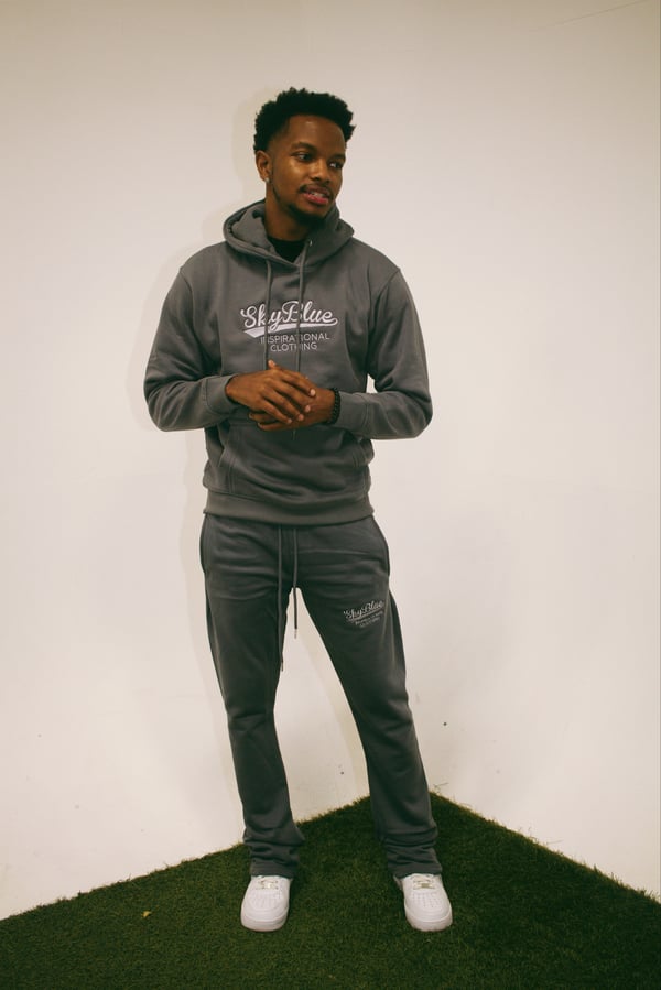 Image of Gray/Silver SBIC Stacked suit