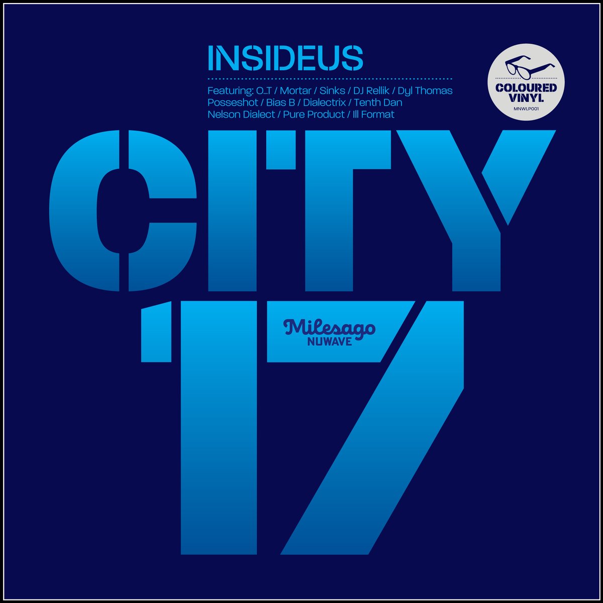 Image of INSIDEUS - City 17 (Blue Marbled Vinyl)