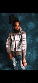 Image 3 of Gray Distressed Hoodie 