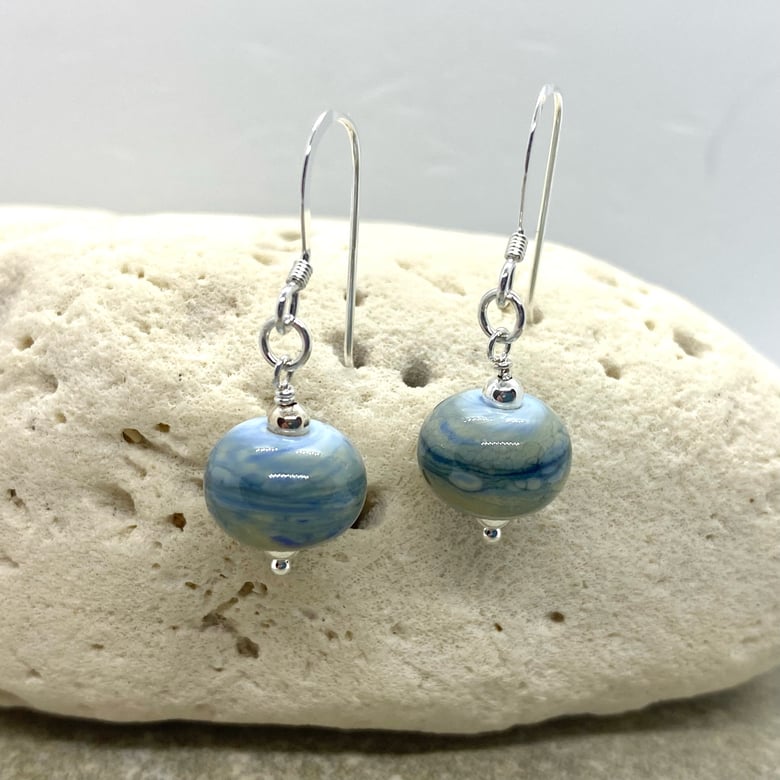 Image of Denim Single Earrings