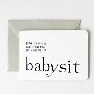 Image of for new + expectant moms / i'll babysit