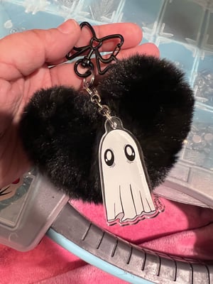 Gloomy Ghost Purse Charm