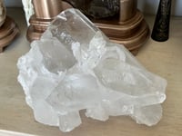 Image 10 of Large Clear Quartz Points Cluster Statement Piece #2260