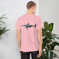 Image 1 of Pink Shark Unisex t-shirt