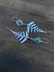Image of Large Fern Serpentine Dangle Earrings