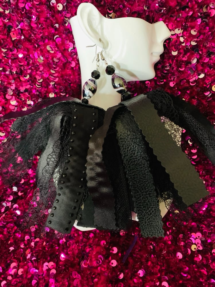 Image of Midnight Tassel Earrings