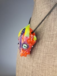 Image 4 of Orange Magenta Green DragonHead Pendant