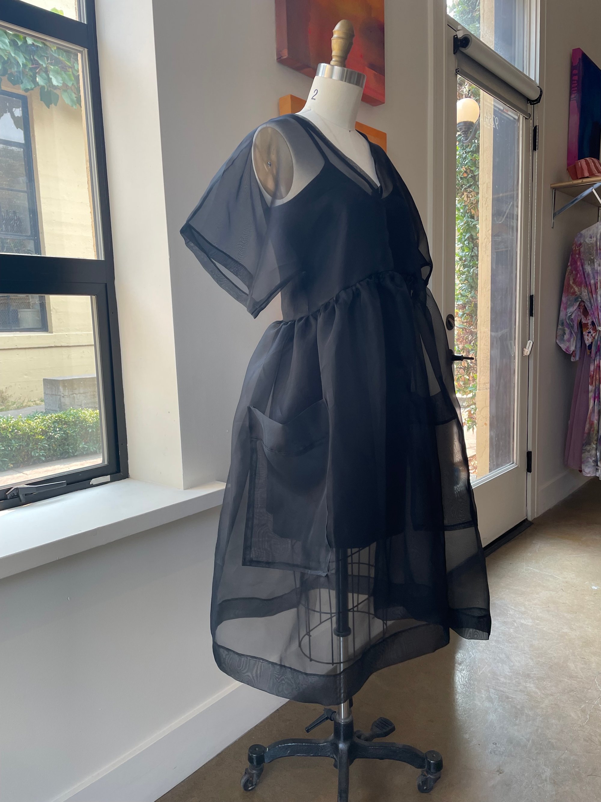 Holly Stalder Black Silk Organza Cloud Dress | Holly Stalder Holly Stalder Black Silk Organza Cloud Dress | Holly Stalder
