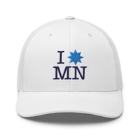 Image 1 of I [STAR] MN Trucker Cap (Light Blue Star)