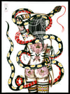 XXL Artprint "Snake lady" By Jools