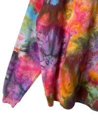 Image 7 of L Unisex Comfort Wash Hoodie in Bright Bloom Ice Dye