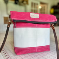 Image 1 of Crossbody Burn Bag- Peony Pink