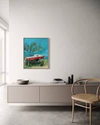 Image 7 of Painting / maleri / "Islands Brygge – Malerdrømme og tankestreger – Nokken III" / 60x75 cm