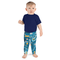 Image 2 of Boy's Kid's Leggings (Cars and Roads)