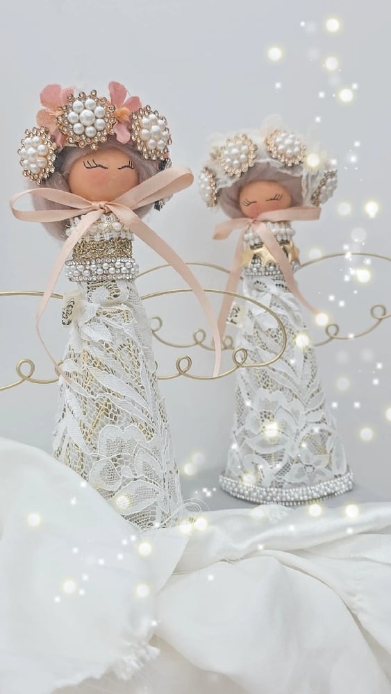 Image of NEW - Heriloom angel tree toppers 