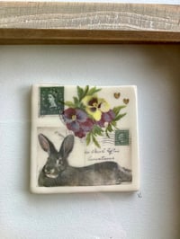 Image 3 of Rabbit ceramic tile picture 