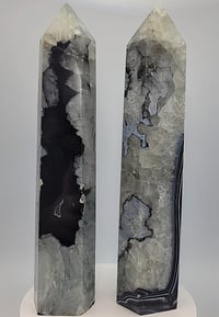 Image 5 of 2lb Black Sardonyx Agate Crystal 9" Towers - 2 Styles