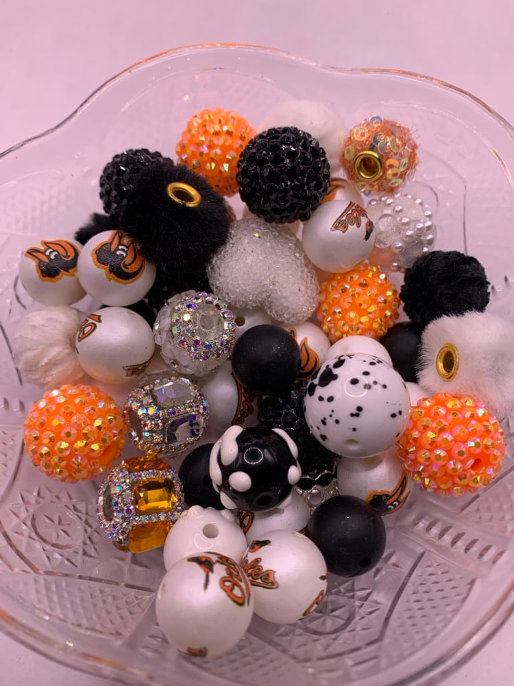 Image of Orange Bird Beads