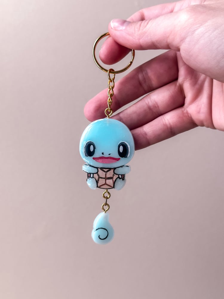 Image of Water Turtle Poke Custom Resin Keychain 