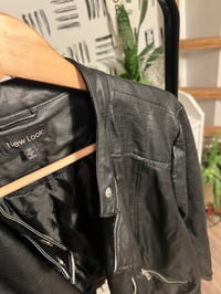 Image 2 of faux leather motor jacket 