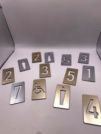 Image 5 of "Compact" Door number (5-pack)