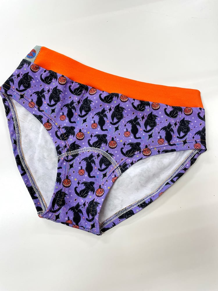 Image of Bat Cats Undies and Period Undies- pouched versions also available