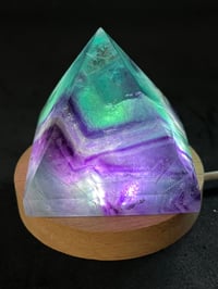 Image 5 of Rainbow Fluorite Crystal Pyramid #2285