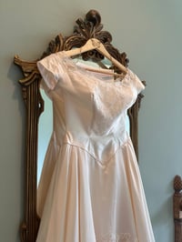 Image 12 of 1950s Champagne Lace Gown