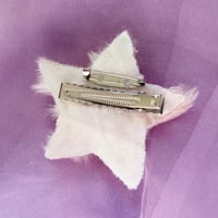 Image 2 of 2way hair clip and brooch - mint x pink star