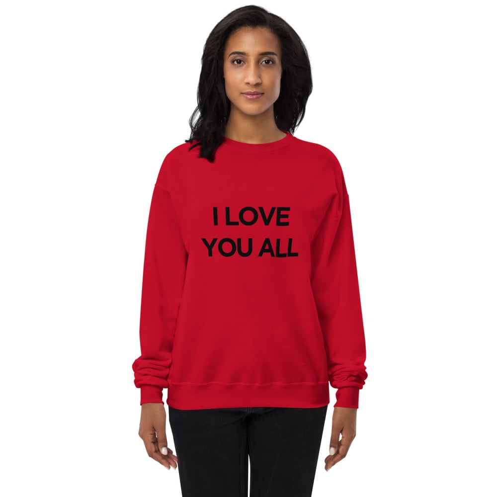 Image of Love fleece sweatshirt