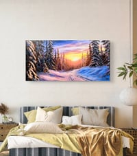 Image 5 of <h2>The Afterglow </h2> <br />Original Artwork <br />20 x 40 <br />Oil on Canvas