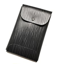 Image 1 of Hotel Cardholder - Black Hay Grained Calfskin 