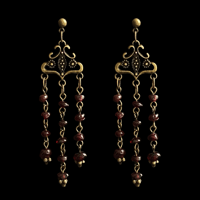 BLOOD GARNET EARRINGS